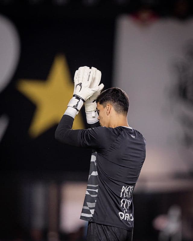Gabriel Brazão em partida do Santos na VIla Belmiro. (Foto: Raul Baretta/ Santos FC)