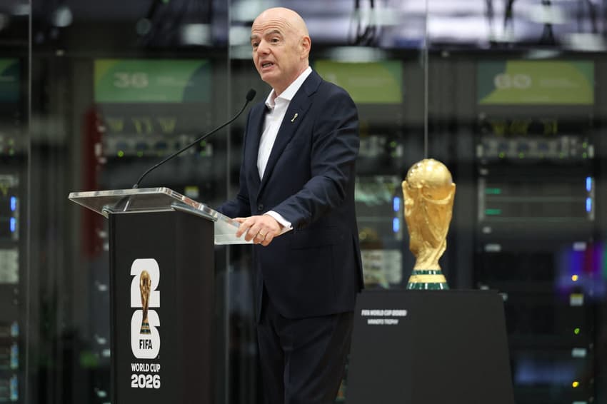 Gianni Infantino, presidente da FIFA, em evento no Texas (Foto: Sam Hodde/Getty Images/AFP)