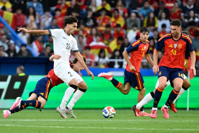 Espanha empatou com o Iraque em amistoso preparatório para a Copa do Mundo (Foto: Ander Gillenea / AFP)
