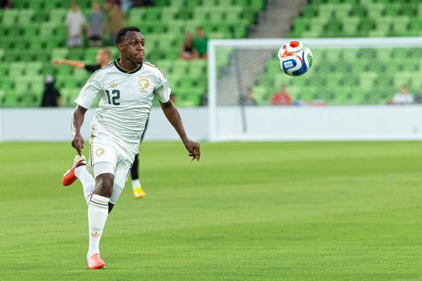 Saud Abdulhamid em ação pela Arábia Saudita (Foto: Daniel Jefferson / Getty Images via AFP)