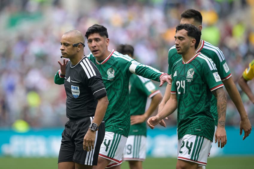México venceu a África do Sul por 2 a 0 na estreia da Copa do Mundo, em partida com protagonismo de Wilton Pereira Sampaio (Foto Alfredo ESTRELLA / AFP)