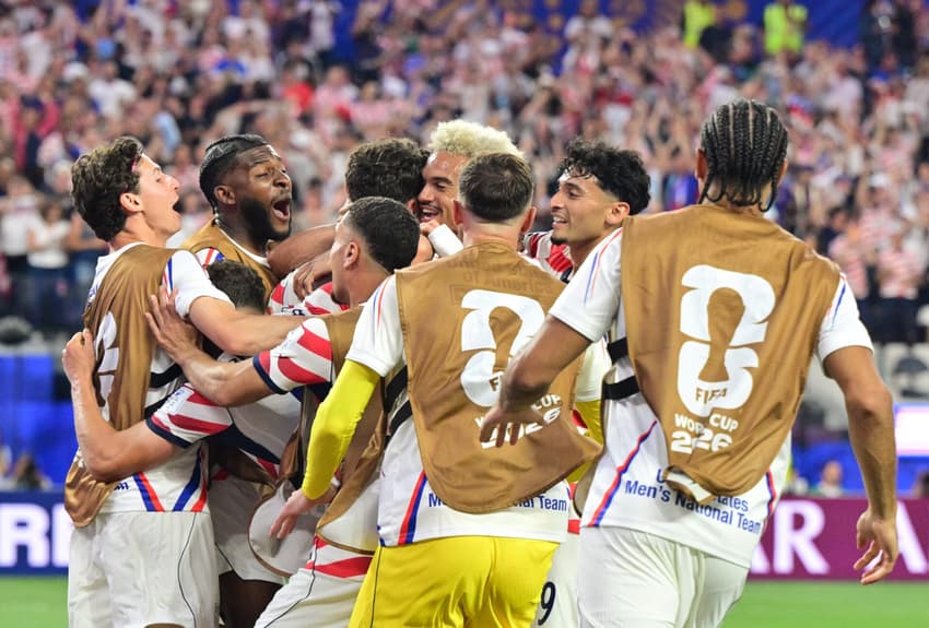 Estados Unidos estrearam na Copa do Mundocom goleada (Foto: Frederic J. Brown/ AFP)