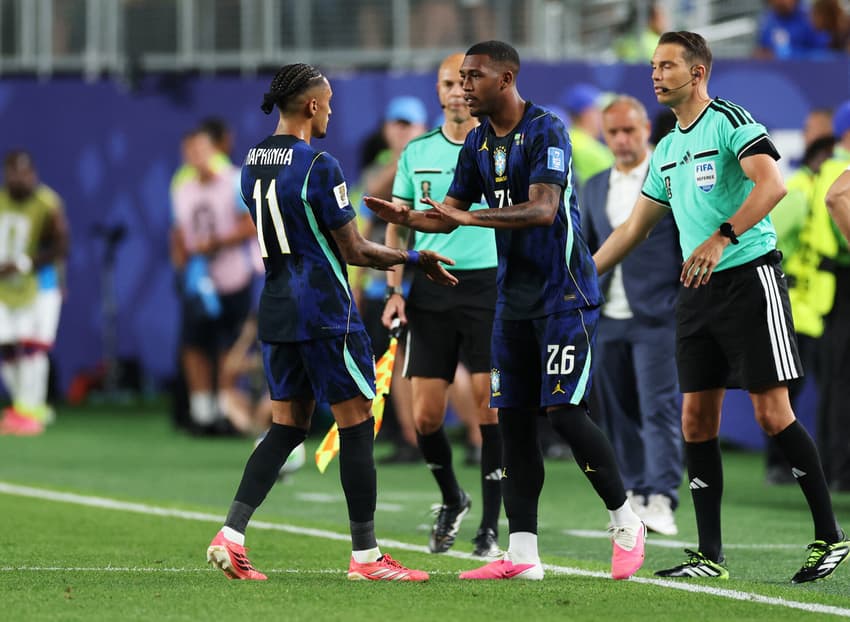 Rayan substituiu Raphinha na partida entre Brasil e Haiti (Foto: DAN MULLAN / GETTY IMAGES NORTH AMERICA / GETTY IMAGES VIA AFP)