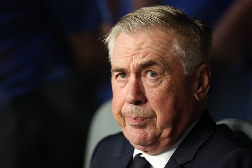 Ancelotti durante Brasil x Haiti