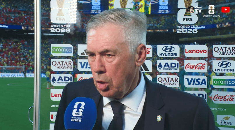 Ancelotti em entrevista pós Brasil 1 x 1 Marrocos