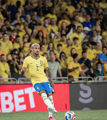 Wesley em ação pela Seleção Brasileira. (Foto: Reprodução)