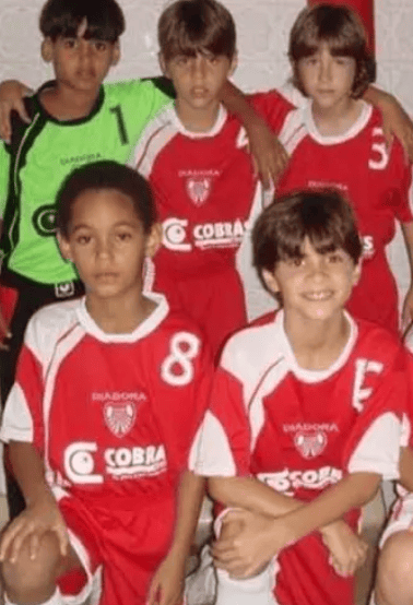 Matheus Cunha nos tempos de Futsal (Foto: Arquivo Pessoal)