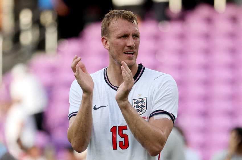 Dan Burn em ação pela Seleção da Inglaterra em amistoso preparatório para a Copa do Mundo (Foto: Alex Menendez/Getty Images/AFP)