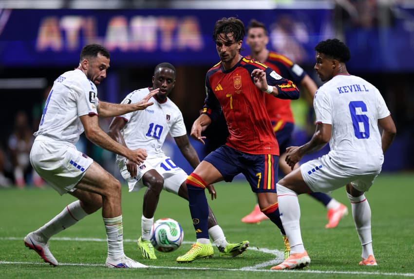 Ferran Torres em ação contra Cabo Verde na Copa do Mundo