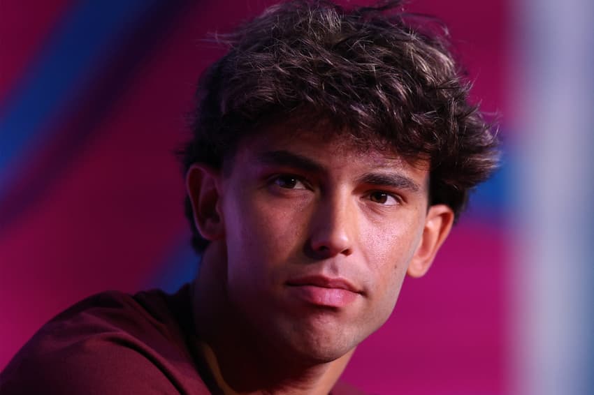 João Felix em coletiva da seleção portuguesa