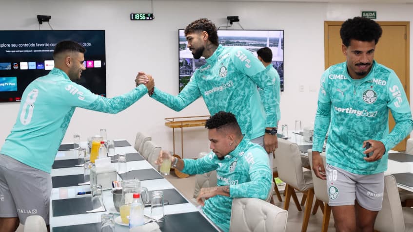 Jogadores do Palmeiras se reapresentam na Academia de Futebol