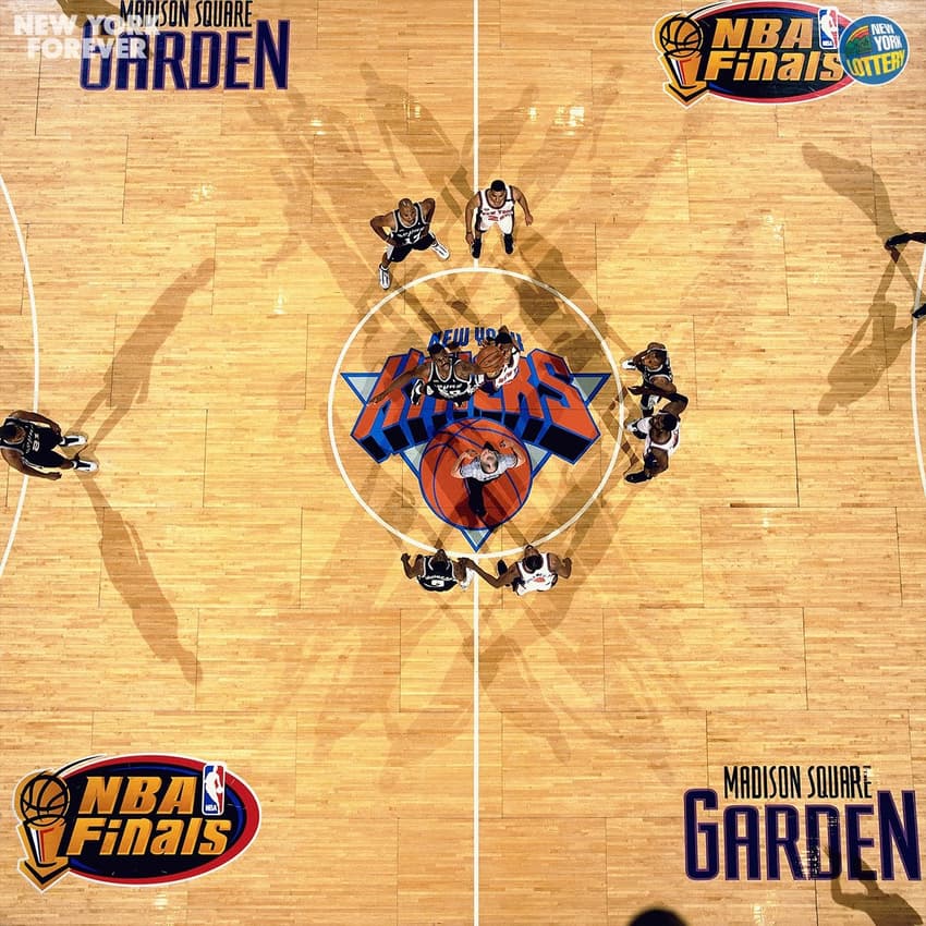 Jogo 3 das finais de 1999 entre Knicks e Spurs, no Madison Square Garden (Foto: Reprodução / New York Knicks)