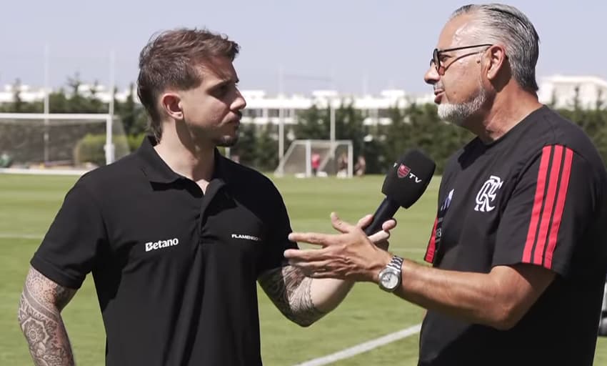 José Boto, diretor de futebol do Flamengo, em entrevista à FlamengoTV em Portugal