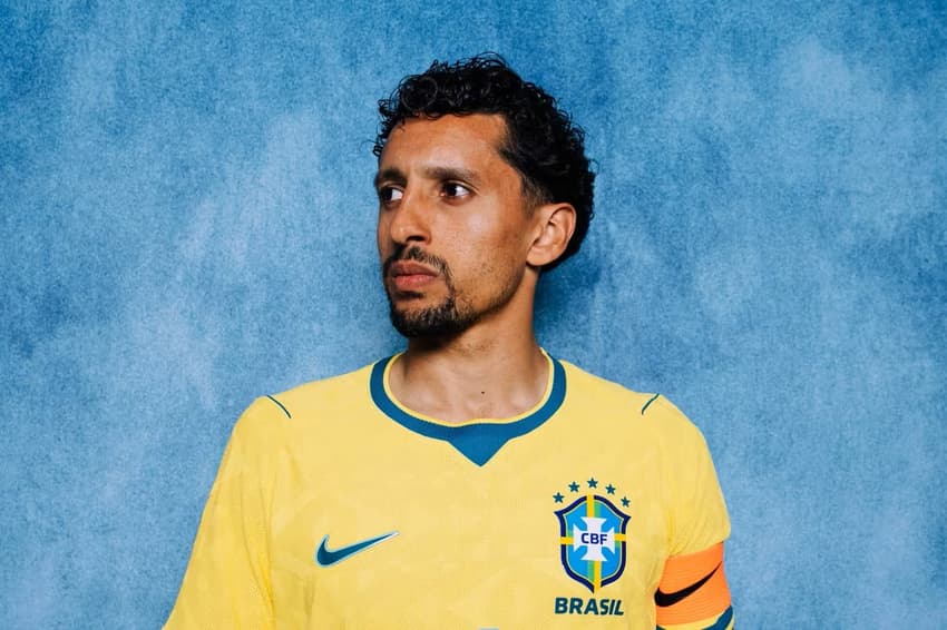 Marquinhos em Media Day pela Seleção para a Copa (Foto: Divulgação)