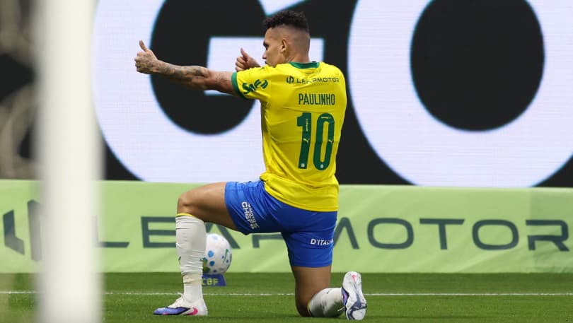 Paulinho, atacante do Palmeiras