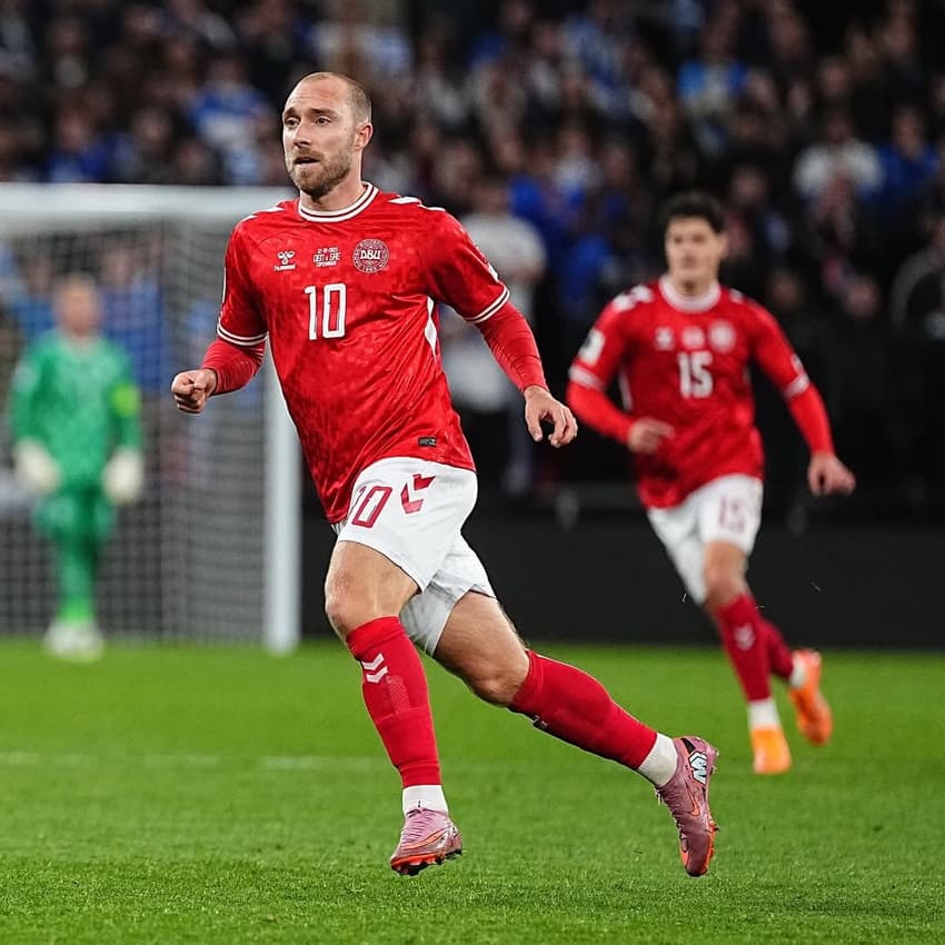 Christian Eriksen completou a marca histórica de 150 jogos pela seleção da Dinamarca. (Foto: Divulgação/ Instagram)