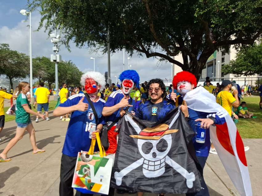 Torcida japonesa também está em bom número em Houston 