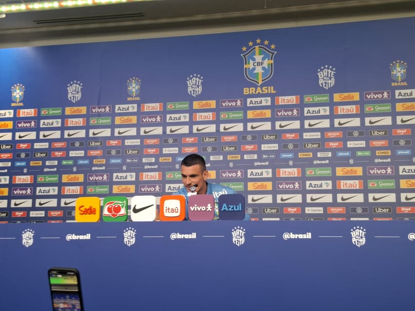 Ibañez, zagueiro da Seleção Brasileira - coletiva de imprensa - Copa do Mundo (09/06/26)