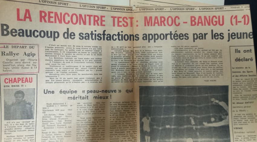 Bangu empatou com Marrocos em 1970 (Foto: Reprodução)