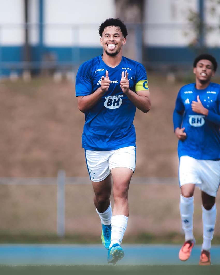 Rhuan Gabriel marcou na vitória do Sub-20 do Cruzeiro (Foto: Gustavo Martins/Cruzeiro)