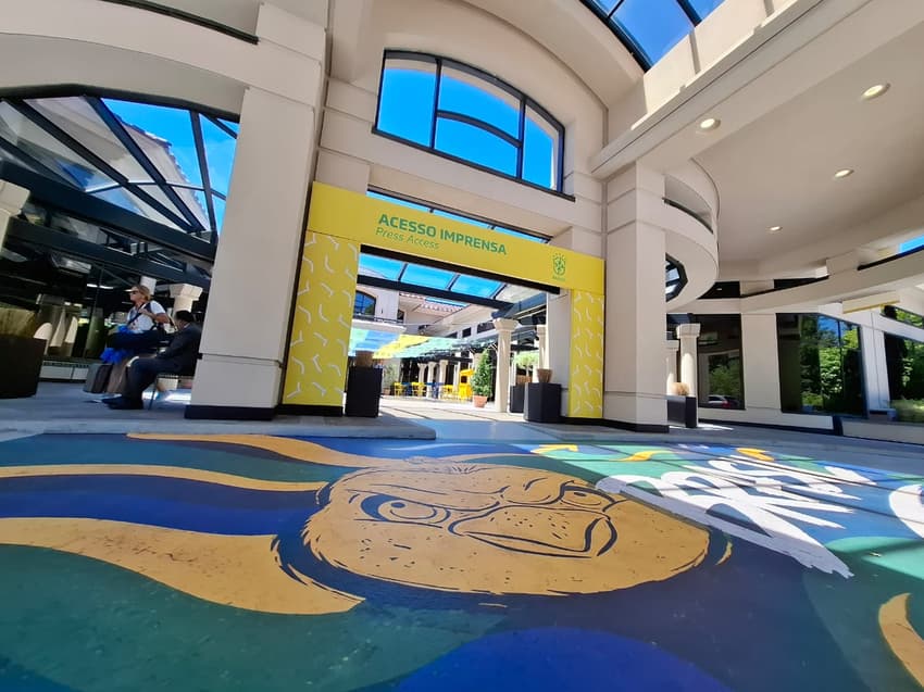 Hotel da Seleção Brasileira nos Estados Unidos (Foto: Márcio Dolzan/Lance!)