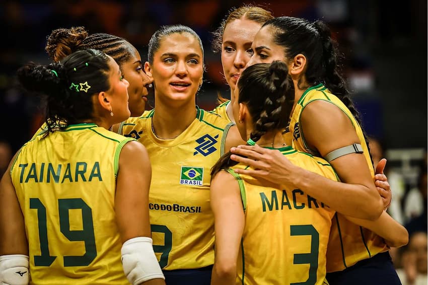 Brasil vence Bulgária na semana 1 da VNL 2026, em Brasília (Foto: Volleyball World)