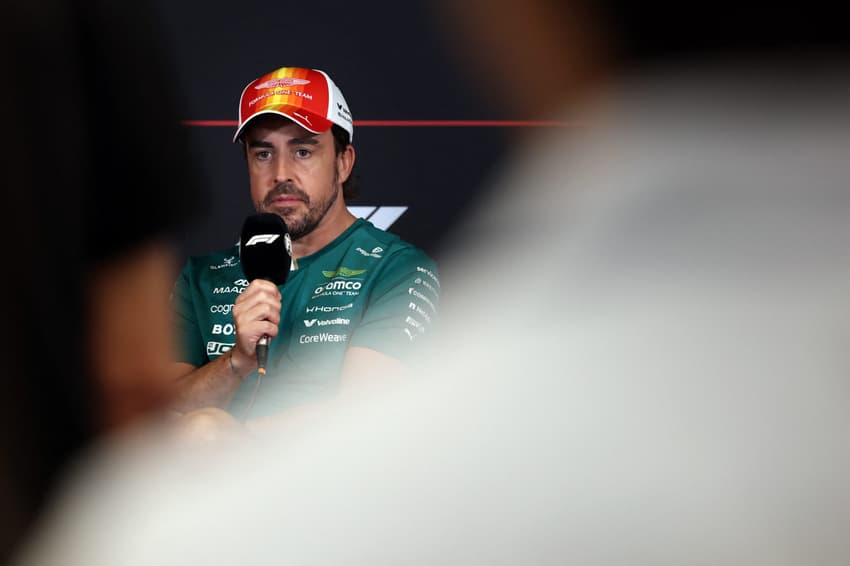 Fernando Alonso no GP de Barcelona pela F1 2026 (Foto: Lluis GENE / AFP)