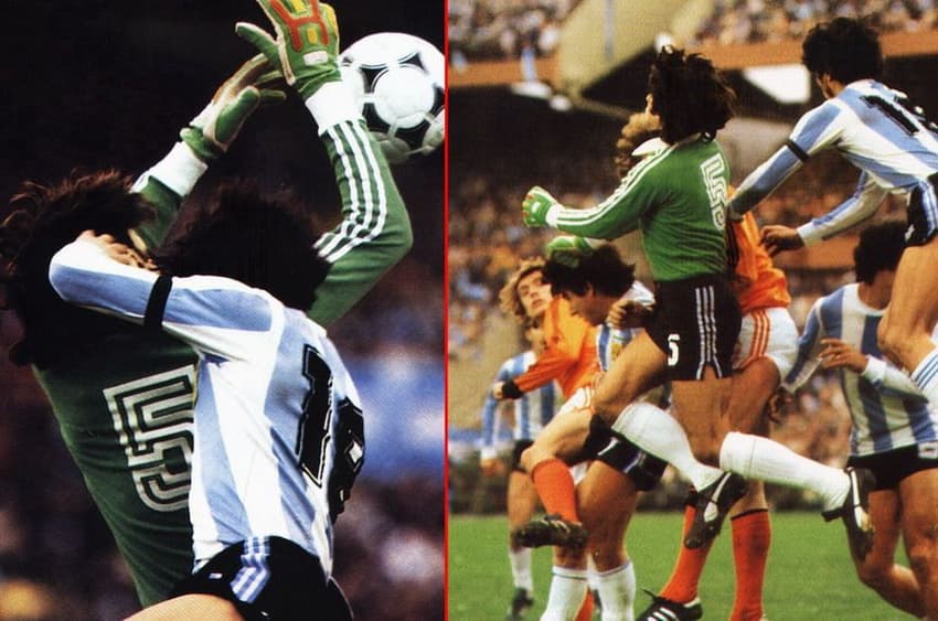Ubaldo Matildo Fillol com a camisa 5 da Argentina na Copa do Mundo de 1978 (Foto: Reprodução)