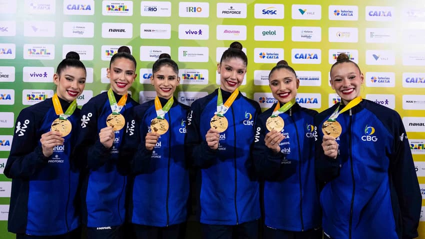 Brasil conquistou cinco medalhas no Pan-Americano de Ginástica em 2026 (Foto: Ivan Carvalho/CBG)