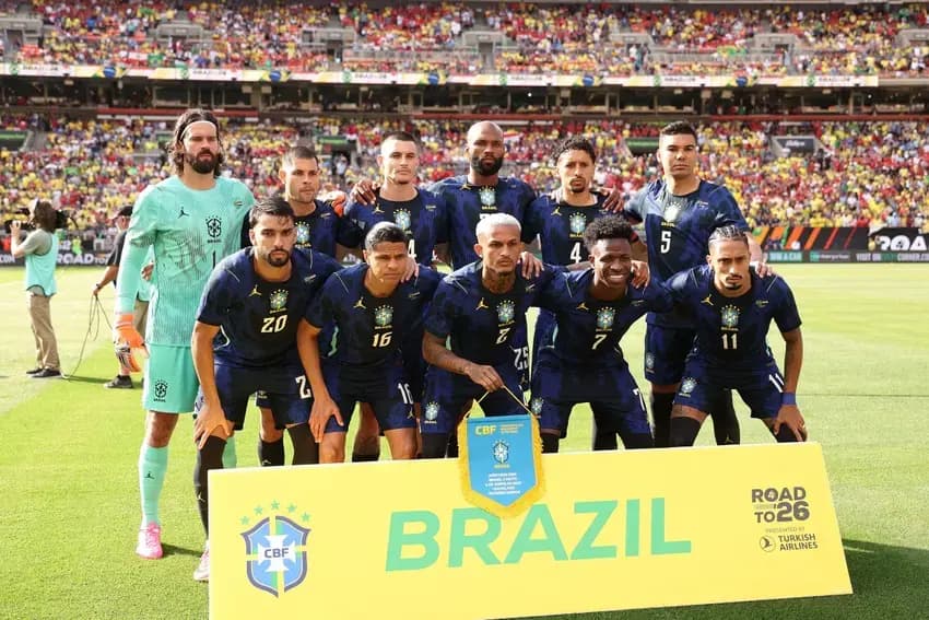 Time titular da Seleção Brasileira para amistoso contra o Egito (Foto: Kirk Irwin / GETTY IMAGES NORTH AMERICA / Getty Images via AFP)