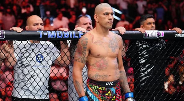 Alex "Poatan" Pereira antes de nocautear Magomed Ankalaev no UFC 320, no dia 4 de outubro de 2025. (Foto: Chris Unger/Zuffa LLC)