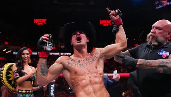 Diego Lopes na vitória sobre Jean Silva no Noche UFC. (Foto: Cooper Neill/Zuffa LLC)