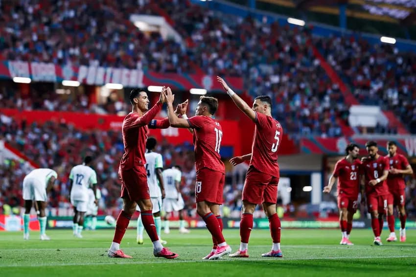 Portugal fez último amistoso antes da Copa do Mundo (Foto: FILIPE AMORIM / AFP)