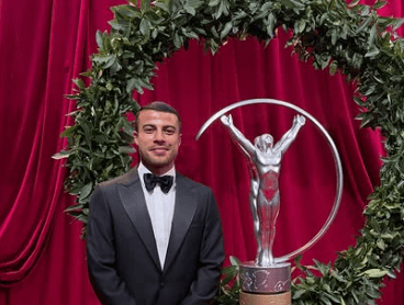 Rafinha Alcântara no Prêmio Laureus (Reprodução)