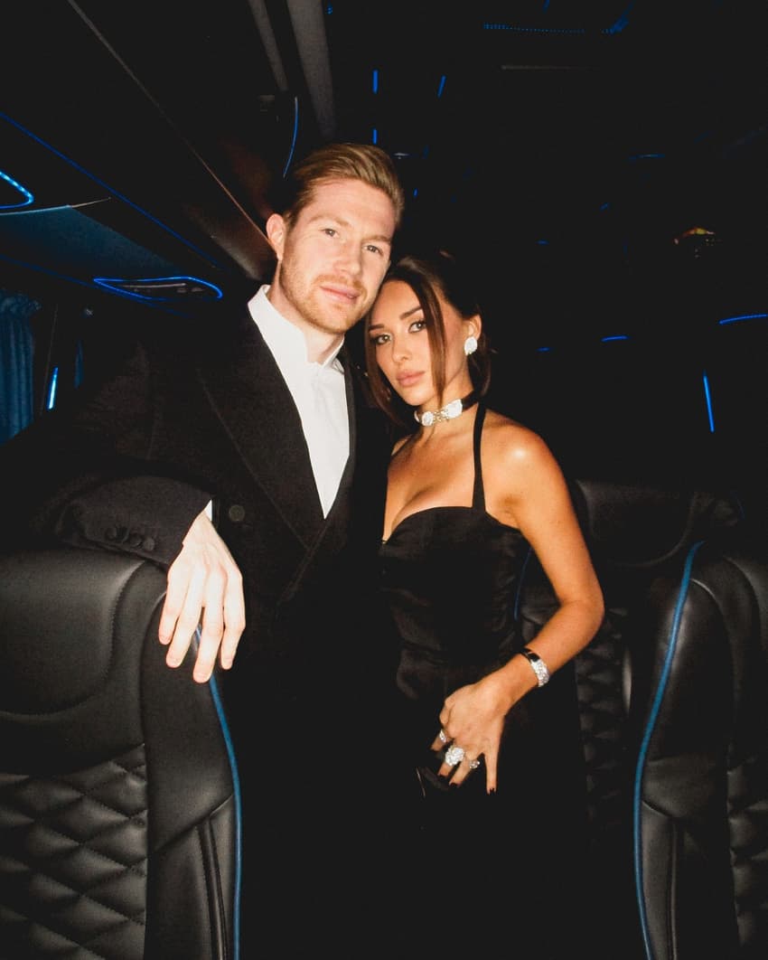 Kevin De Bruyne e a sua esposa Michele Lacroix