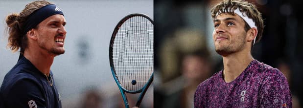 Zverev (e) e Cobolli decidem Roland Garros neste domingo (Reprodução)