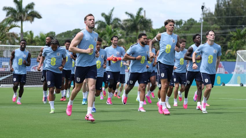 Treinamento da Seleção da Inglaterra para a Copa do Mundo (Foto: Richard Pelham/Getty Images/AFP)