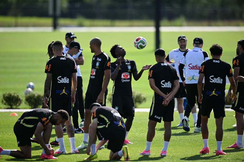 Treino da Seleção Brasileira no CT, em Morristown