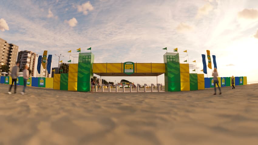 Arena Copacabana transmitirá jogos da Copa do Mundo (Foto: Divulgação)