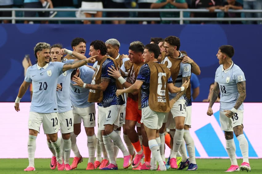 Uruguai e Arábia Saudita empataram por 1 a 1 na Copa do Mundo de 2026 (Foto: PATRICIA DE MELO MOREIRA / AFP)