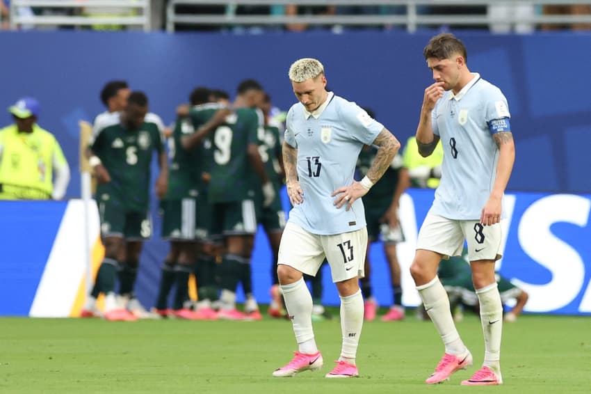 Uruguai e Arábia Saudita empataram por 1 a 1 na Copa do Mundo de 2026 (Foto: PATRICIA DE MELO MOREIRA / AFP)