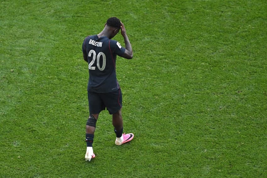 Folarin Balogun durante o confronto entre Estados Unidos e Bélgica pela Copa do Mundo de 2026