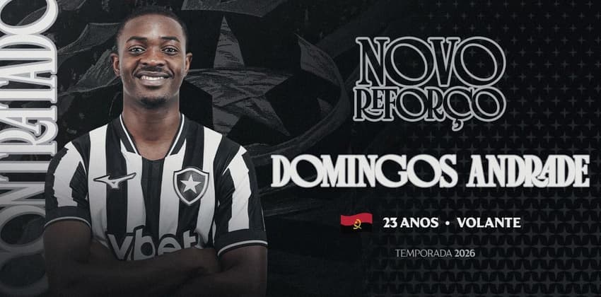 Domingos Andrade é o novo reforço do Botafogo