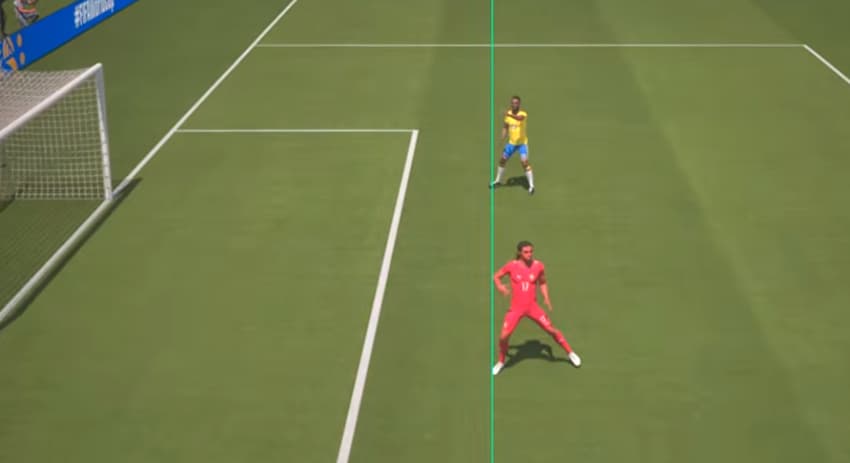 Gráfico 3D mostra colombiano Davinson Sánchez impedido no gol marcado contra Portugal