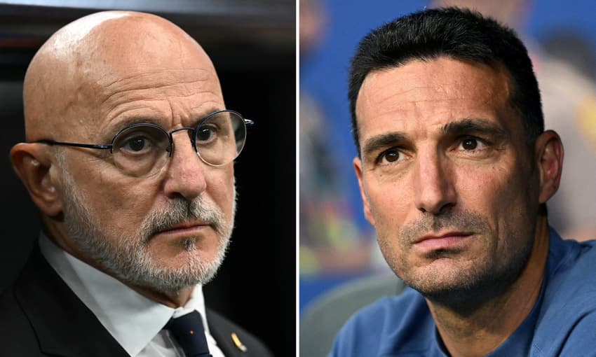 Luis de la Fuente e Lionel Scaloni são as mentes por trás do sucesso de Espanha e Argentina na Copa do Mundo