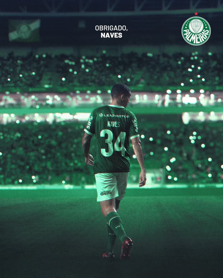 Naves, zagueiro do Palmeiras, é o novo reforço do Necaxa