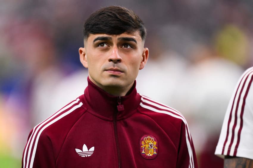 Pedri durante jogo da Espanha na Copa do Mundo