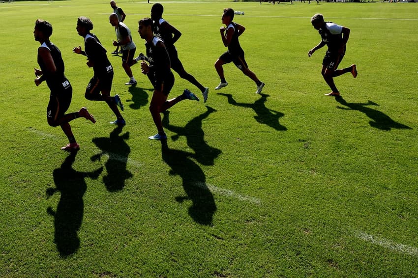 Botafogo em treino no CT Lonier