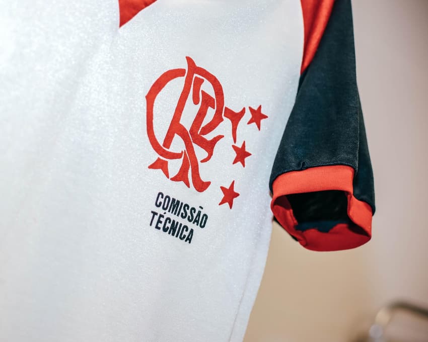 Camisa da comissçao técnica do Flamengo utilizada pelo Zagallo