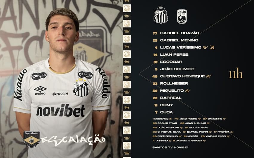 O Santos está escalado para o amistoso diante do USEC. (Foto: Divulgação/ Santos FC)